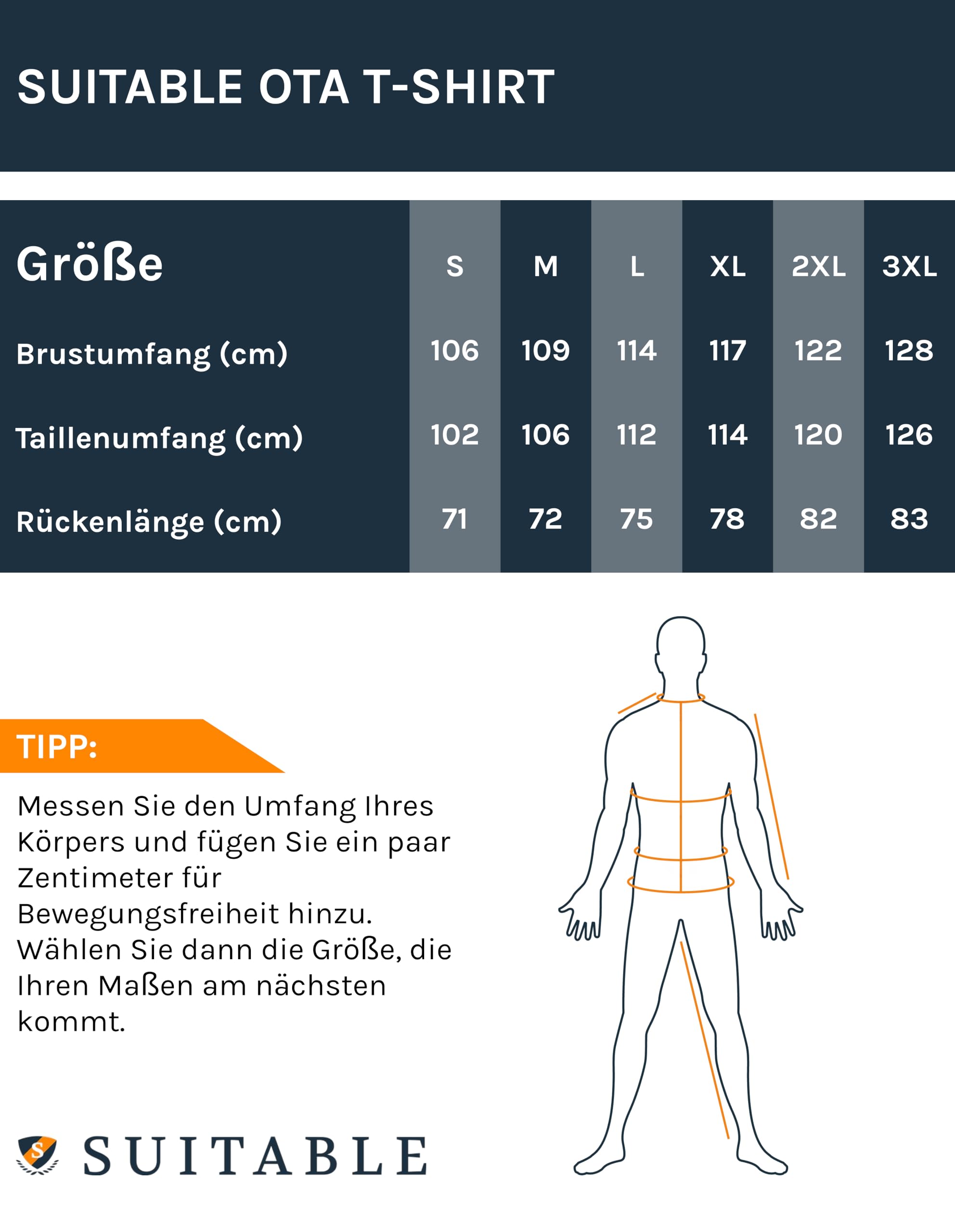 Suitable OTA Herren T-Shirts – 6er-Pack Weiße Basics mit Rundhalsausschnitt – Modern Fit – Aus Bio-Baumwolle