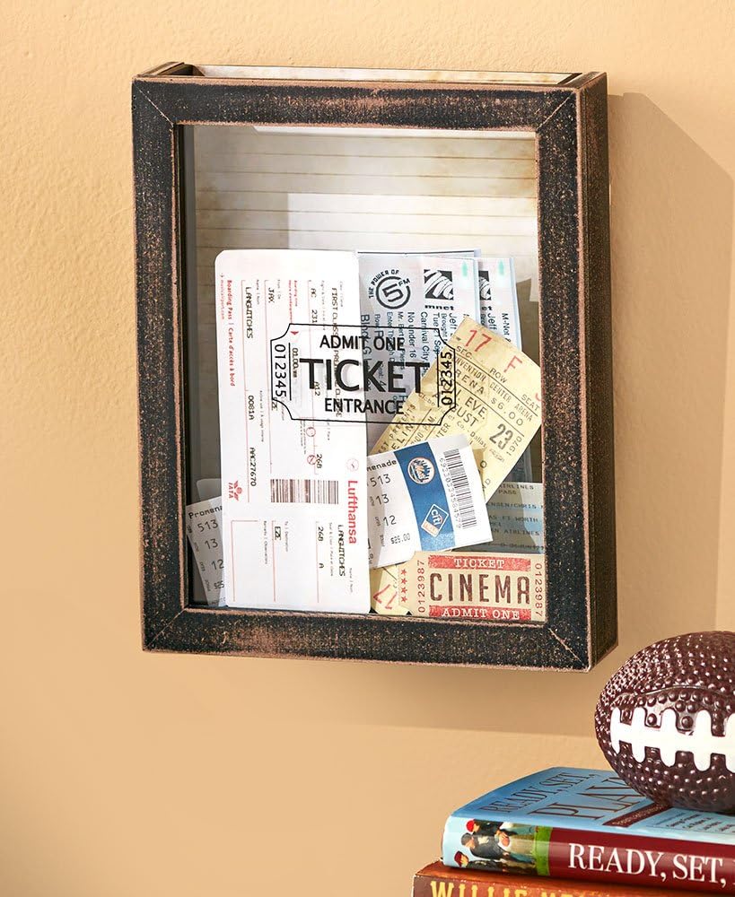 Lakeside Memento Wall Storage Boxes. 3 Design Choices. Wall Memory Boxes (Tickets)