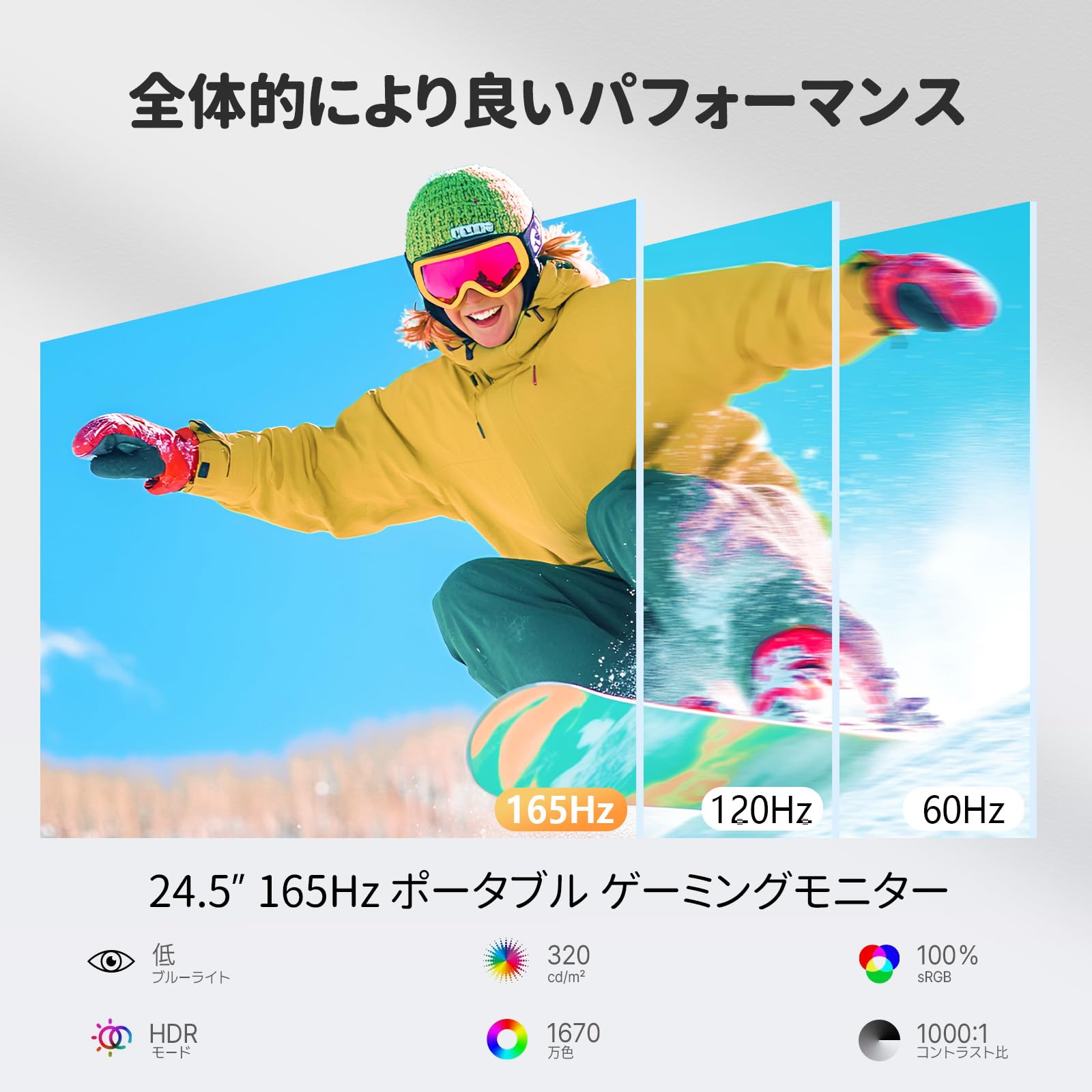 Amazon.co.jp: Newsoul モバイルモニター 24.5インチ サブモニター 2K