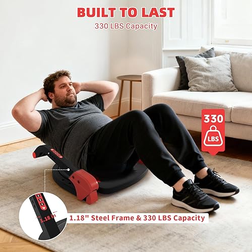 Miniatura 7 de Eisenlink - Máquina para hacer abdominales ABMAX-Gen3, equipo de ejercicio abdominal con respaldo plano. Máquina multifuncional para entrenamiento