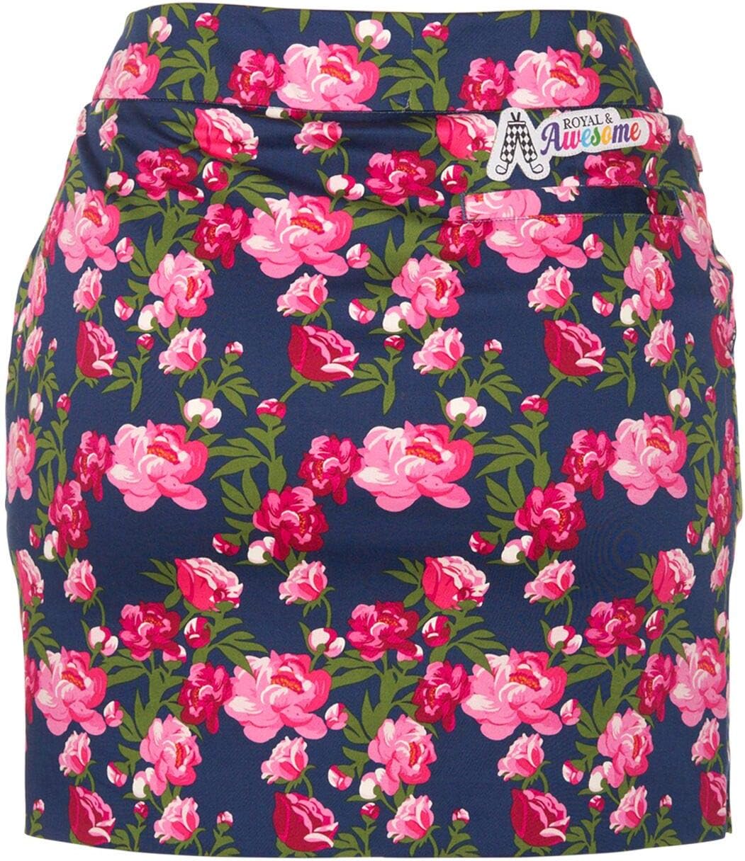 Royal & Awesome Women's Golf Skort with Pockets, Skirts for Ladies, Colorful Design