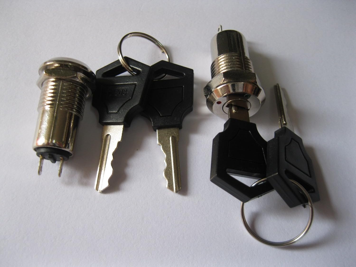 120 Pcs Key Switch ON/OFF Lock Switch K1 with Plastic Handle, Put Key ...