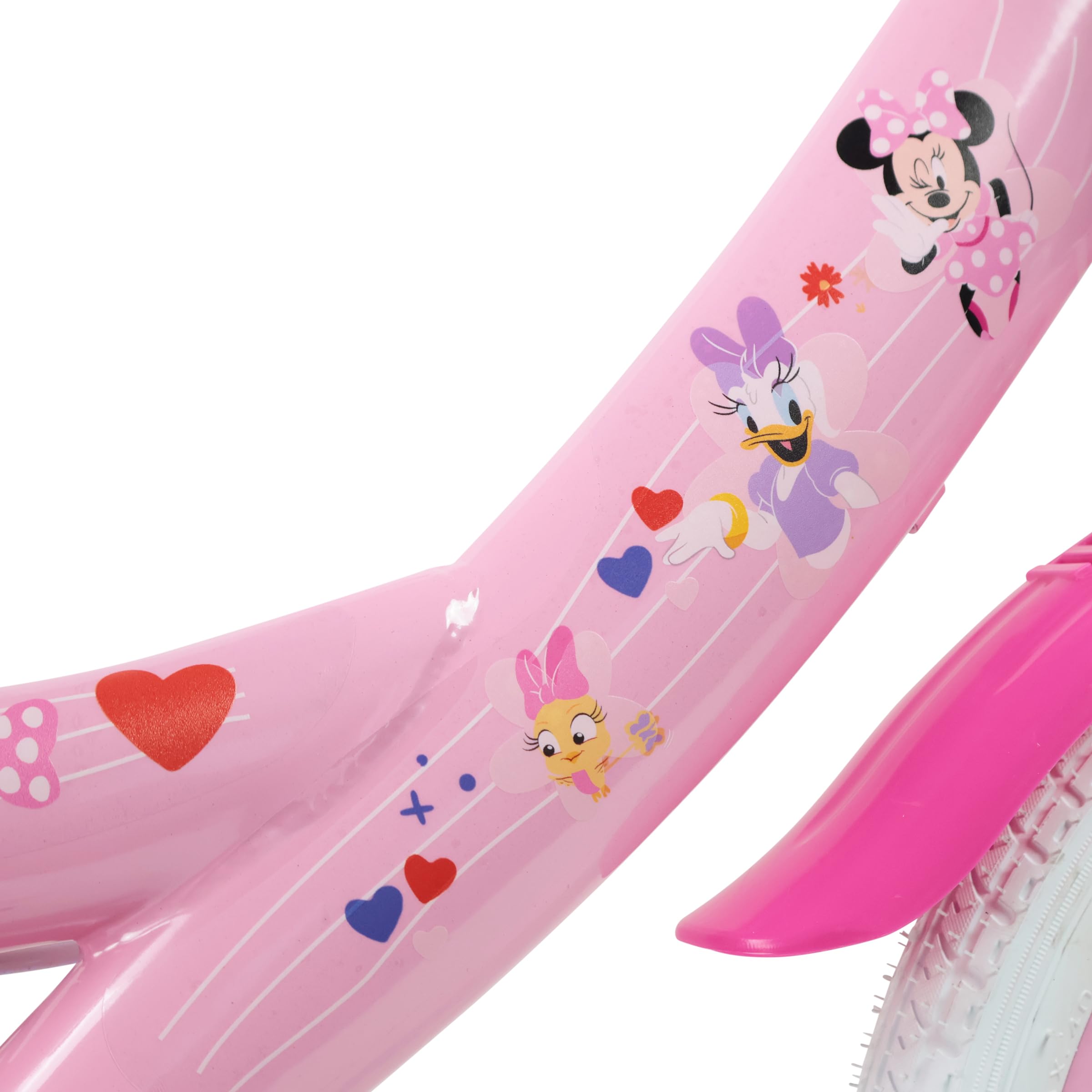 Denver Bike Bicicletta Bambina 14 Pollici Minnie, 3-5 Anni, Telaio Acciaio, Ruote Gonfiabili