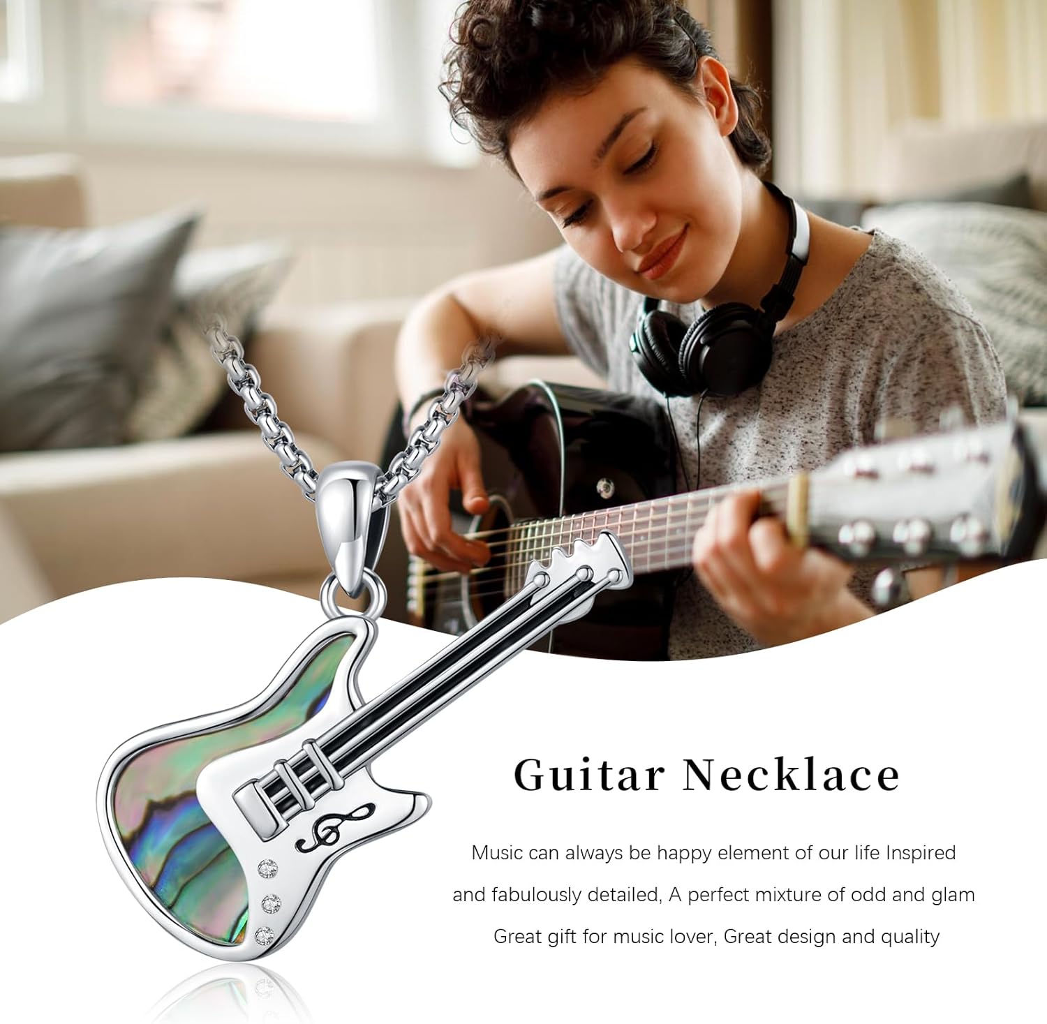 Music/Dance Necklace Gifts for Women 925 Sterling Silver Jewelry Graduation Gifts for Her - Image 7