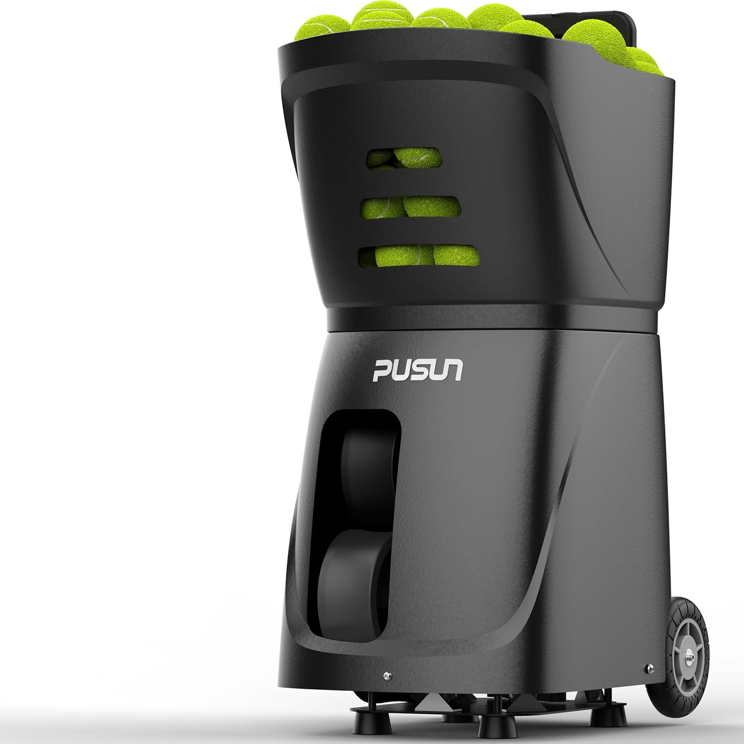 PT-Smart Tennis Ball Machine: App Control & 12 Drills, 6-Level Spin, 28-Pt Custom Placements, 75 MPH, 32.6 lbs Portable, 14 Padel Modes,for Tennis & Padel,Training, Practice,Beginners & Pros