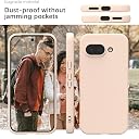 YATWIN Silicone Back Case for Google Pixel 9A, Soft-Touch Phone Back Cover for Google Pixel 9A - Link Pink gallery image
