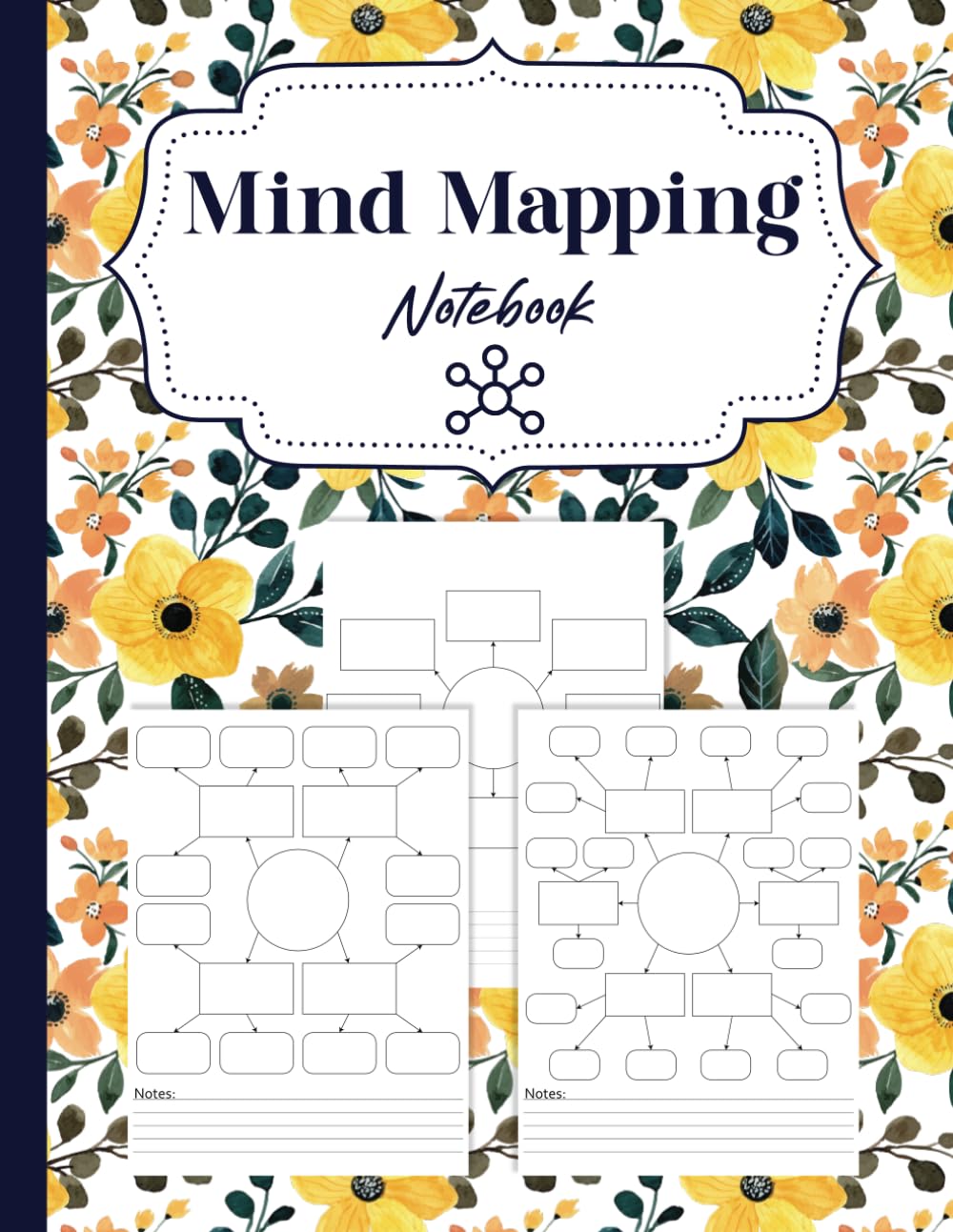 Mind Mapping Notebook: Blank Mind Map Templates For Organizing Thoughts ...