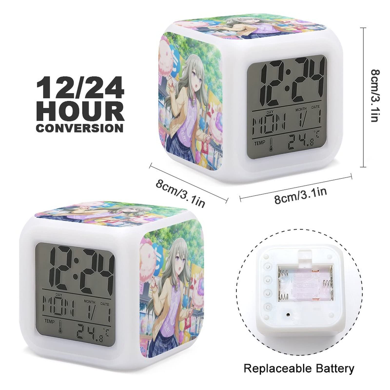 プロセカ 目指し時計 Amazon.co.jp: プロジェクトセカイ 草薙 寧々 目覚まし時計 LED