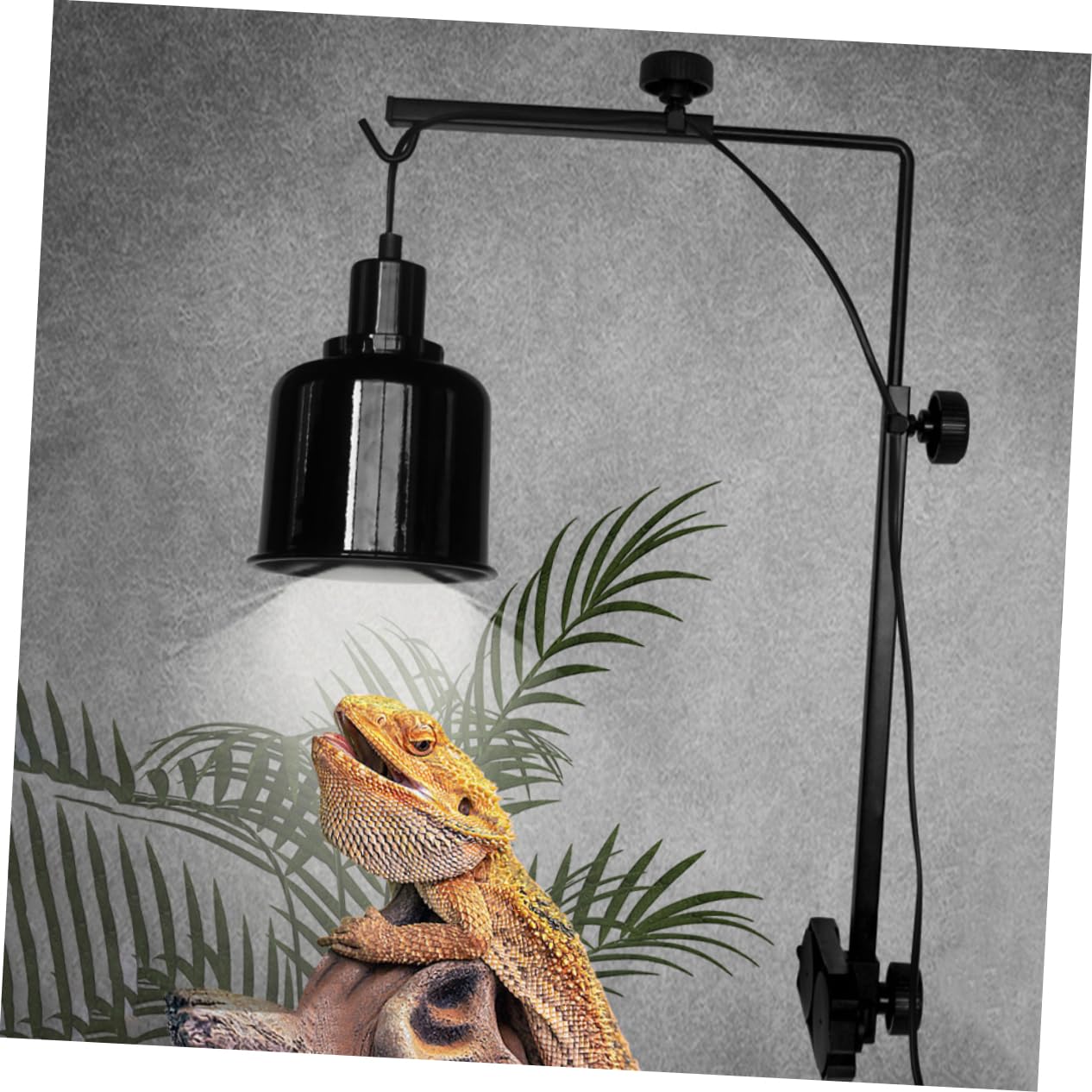 GANAZONO Support De Lampe pour Reptiles Support Ajustable pour Lampes De Chauffage pour Aquariums Et Terrariums Compatible avec Tortues Et Reptiles