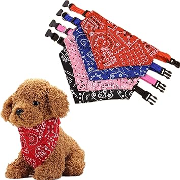 Amazon 犬 バンダナ 首輪 4個セット かわいい 犬用首輪 よだれかけ 赤 黒 ブルー ピンク 小型犬 中型犬 大型犬 ペット用品 M 首周り29 45cm Kingsie ベーシック首輪 通販