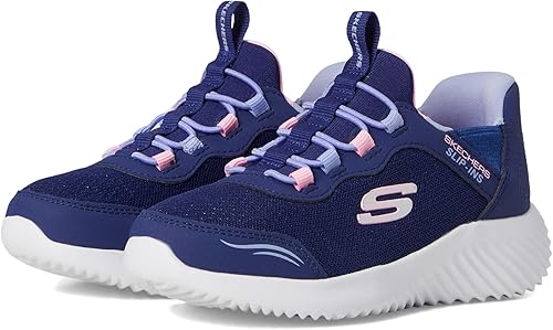 Skechers Tenis Bounder-Simple Cute para niña, Marino, 13.5 Little Kid