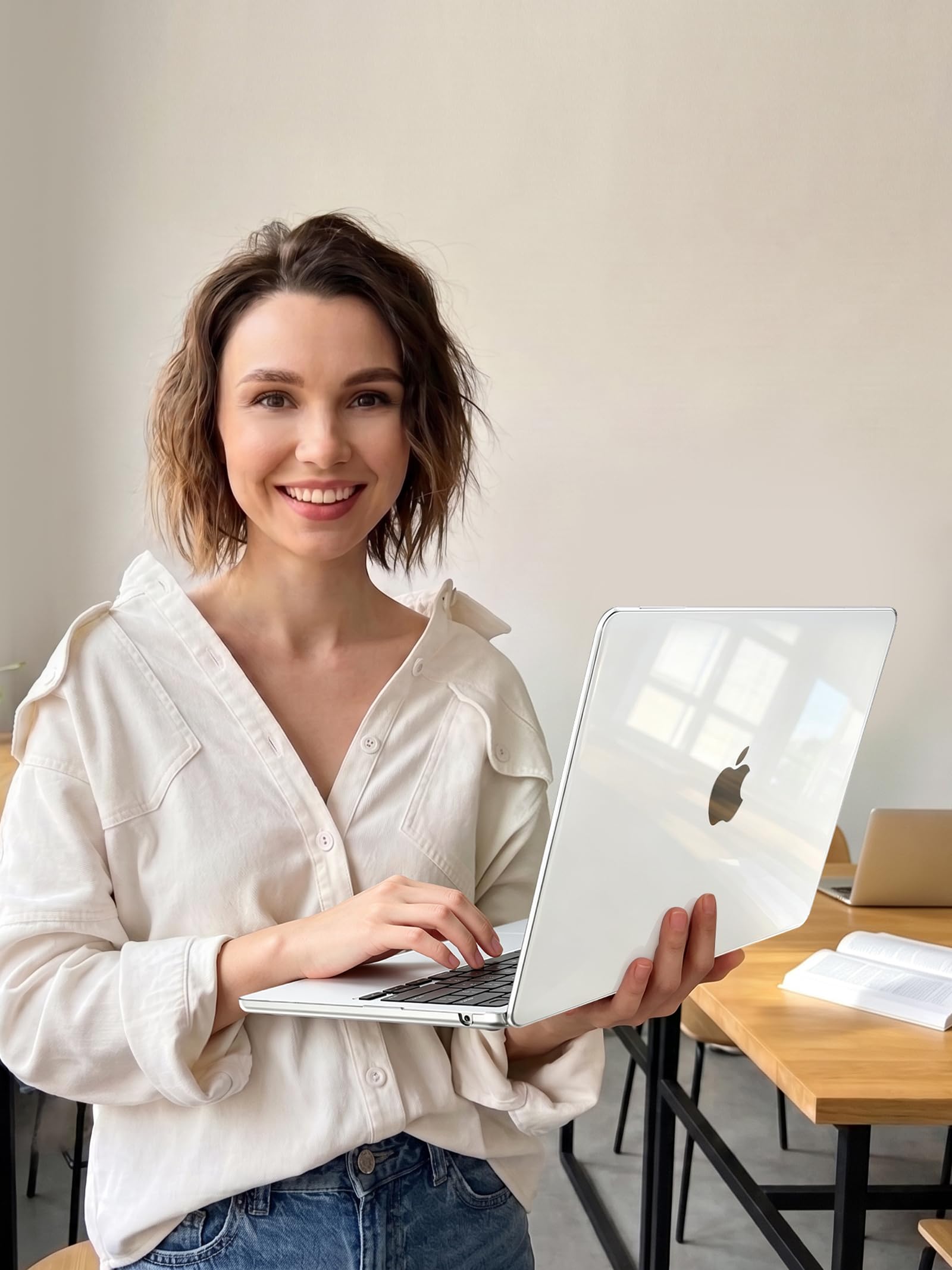 EooCoo Clear Case for Apple MacBook Air M5 13.6" Cover M4 M3 M2 2026-2022 — Amazon image 9