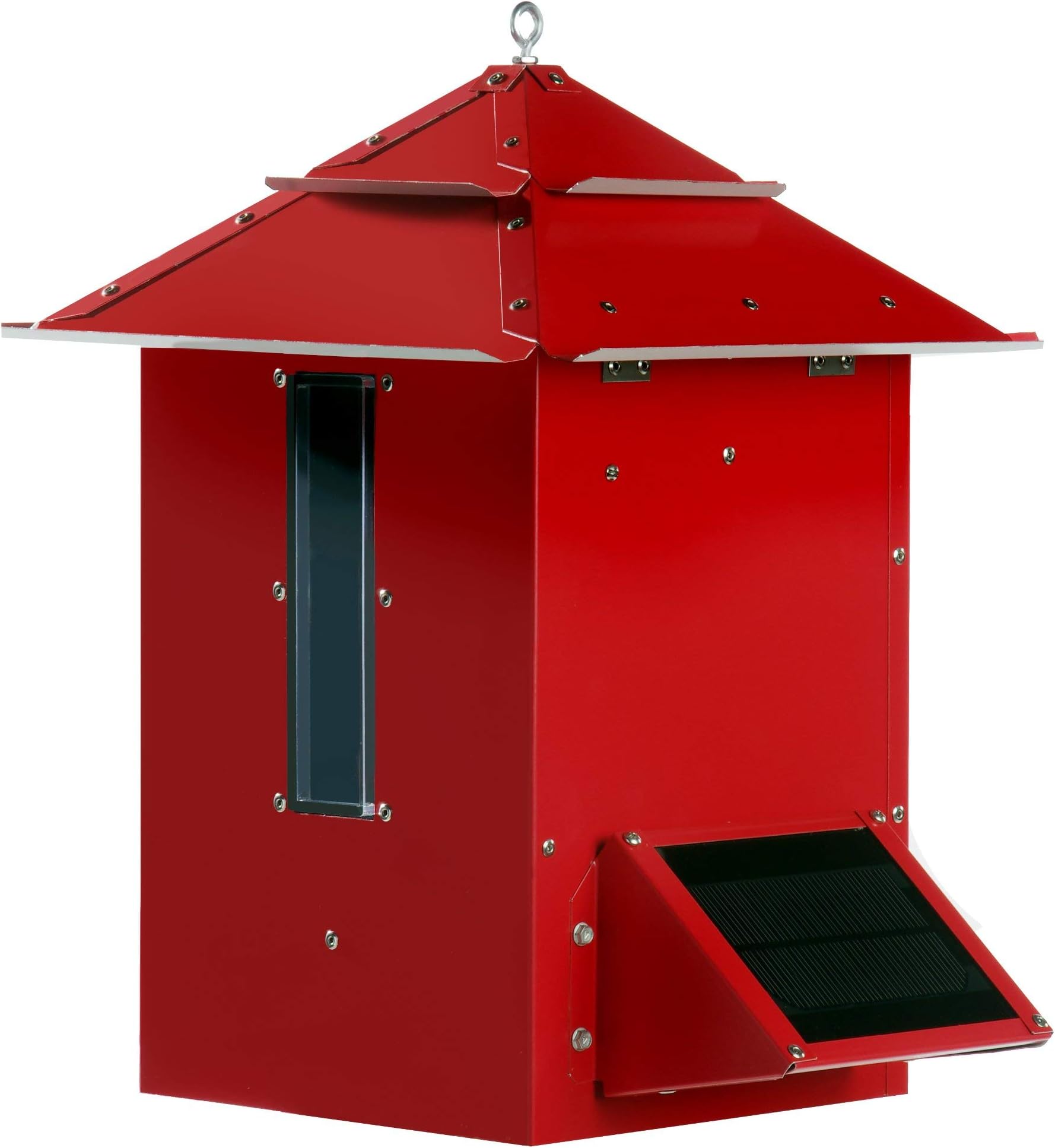 Sweeney Feeders Koi Cafe Automatic Koi Feeder - 5 to 10 Pound Capacity, Oriental Red - Premium DFT3REV8 Timer