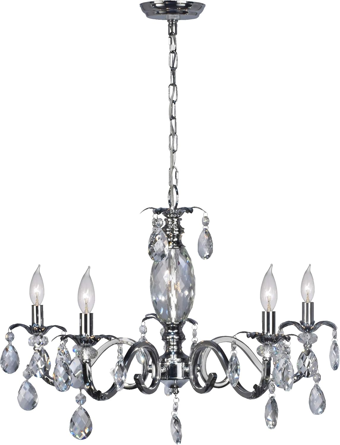 Dale Tiffany SGH16034 Clara 24 Lead Crystal Chandelier, Polished
