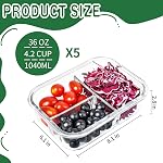 Conteneurs de préparation de repas en verre 3 Compartiments avec des lids pour la garde-manger et la cuisine. BPA Boîtes à déjeuner en verre gratuit Bento pour micro-ondes, congélateur et lave-vaisselle