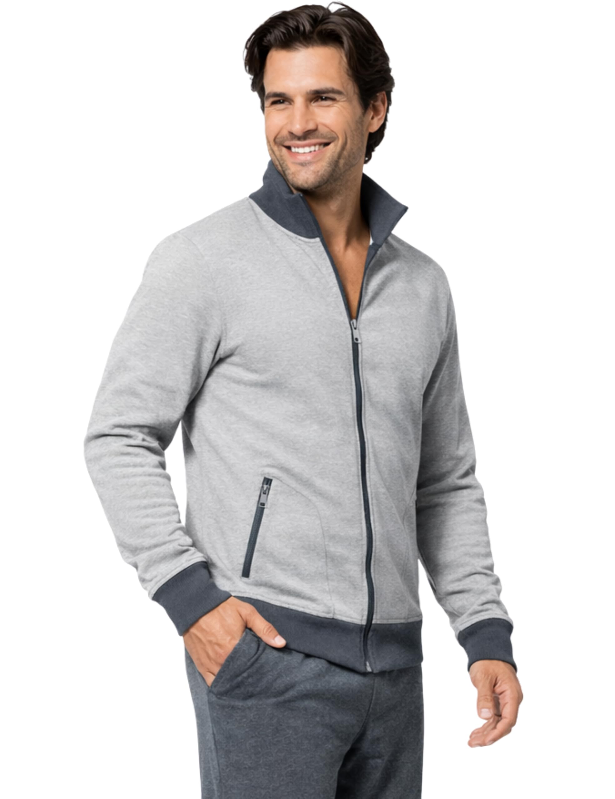 Morgenstern Chándal Hombre Completo Algodón Clásico Gris