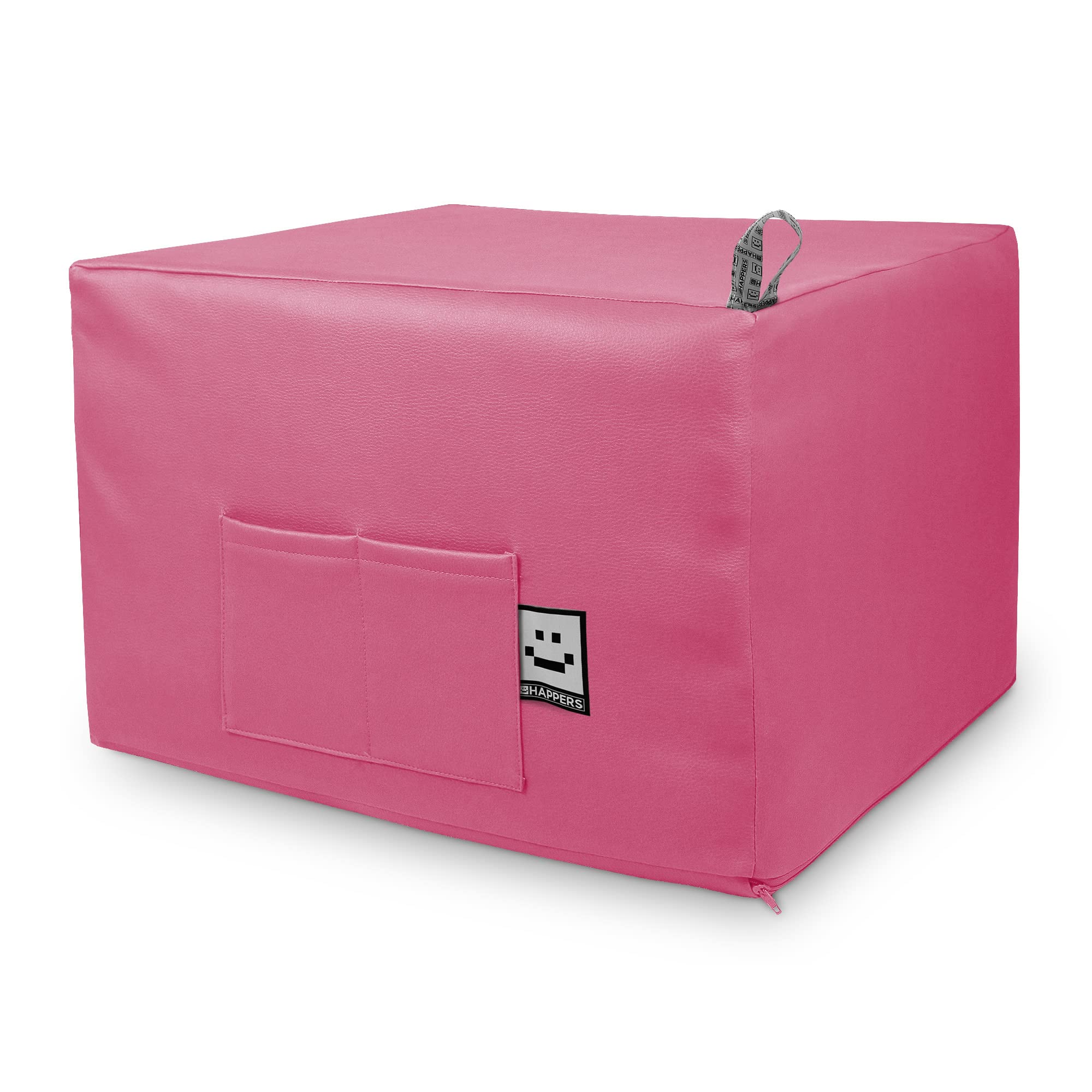 HAPPERS Puff Cama Auxiliar Confort Convertible 2 en 1 | Colchón Plegable para Invitados | Funda Lavable | para Salón o Dormitorio | Futón 195 x 130 cm - Fucsia