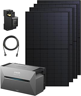 Anker SOLIX 3 Pro Balkonkraftwerk mit Speicher (2680Wh), 4×500W Solarpanels, 4 MPPTs (3600W),auf bis zu 16 kWh erweiterbar, Anker Intelligence, Plug&Play (ohne Verlängerungskabel für Solarpanels)