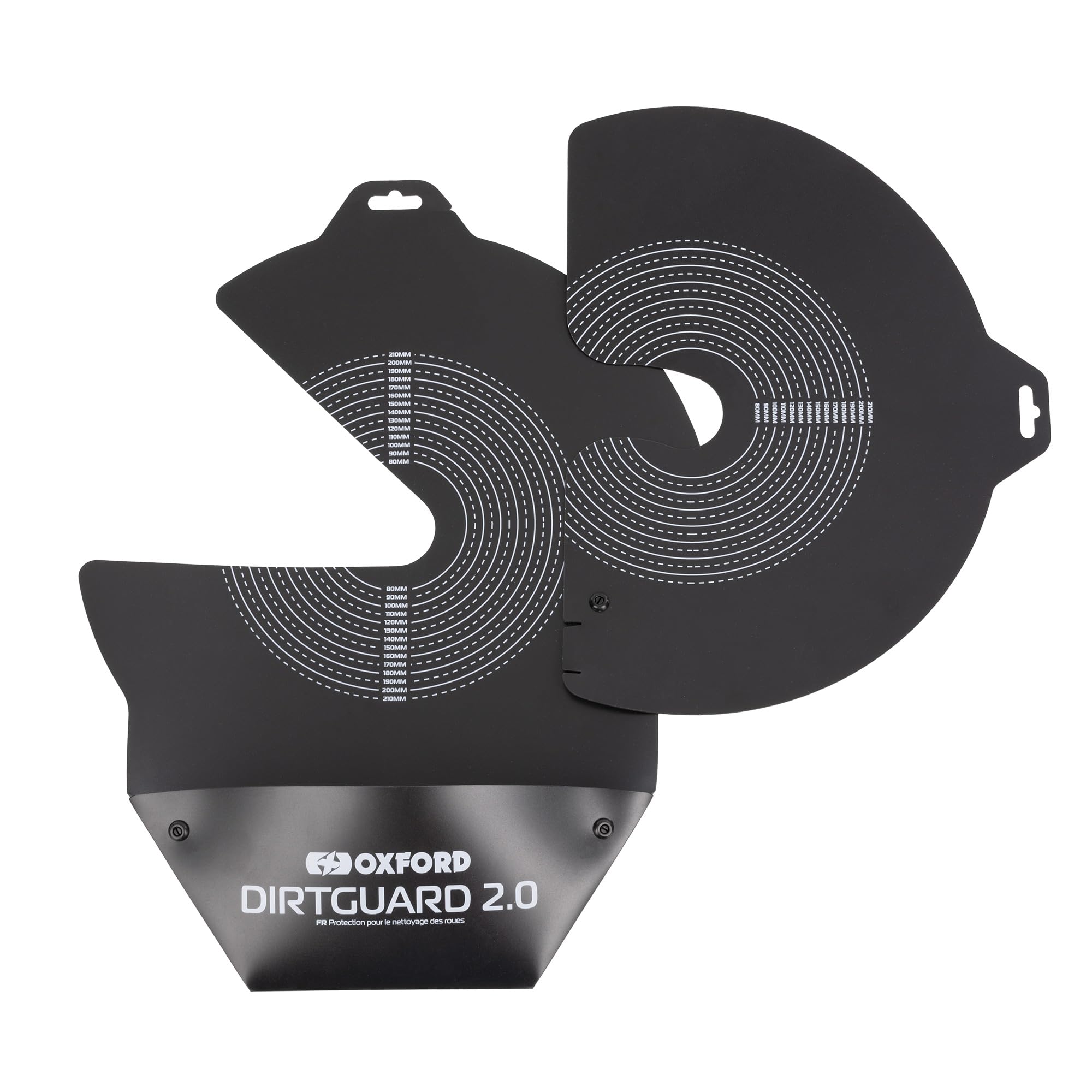 Dirt Guard 2.0 OX343 | Protège les freins à disque et les roues de moto lors du nettoyage de la chaîne de moto/vélo, noir
