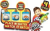 Vista 6 de JA-RU Dino World - Huevos de dinosaurio para eclosionar, juguetes de cultivo de agua para niños (1 huevo) huevo sorpresa de dinosaurio. Juguetes