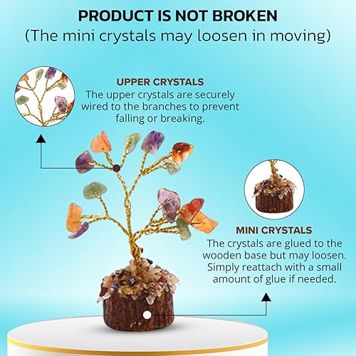 Miniatura 3 de Juego de 12 árboles de cristal curativos para chakras, regalos pensados para mujeres, árbol de la vida hecho a mano, decoración para el hogar,