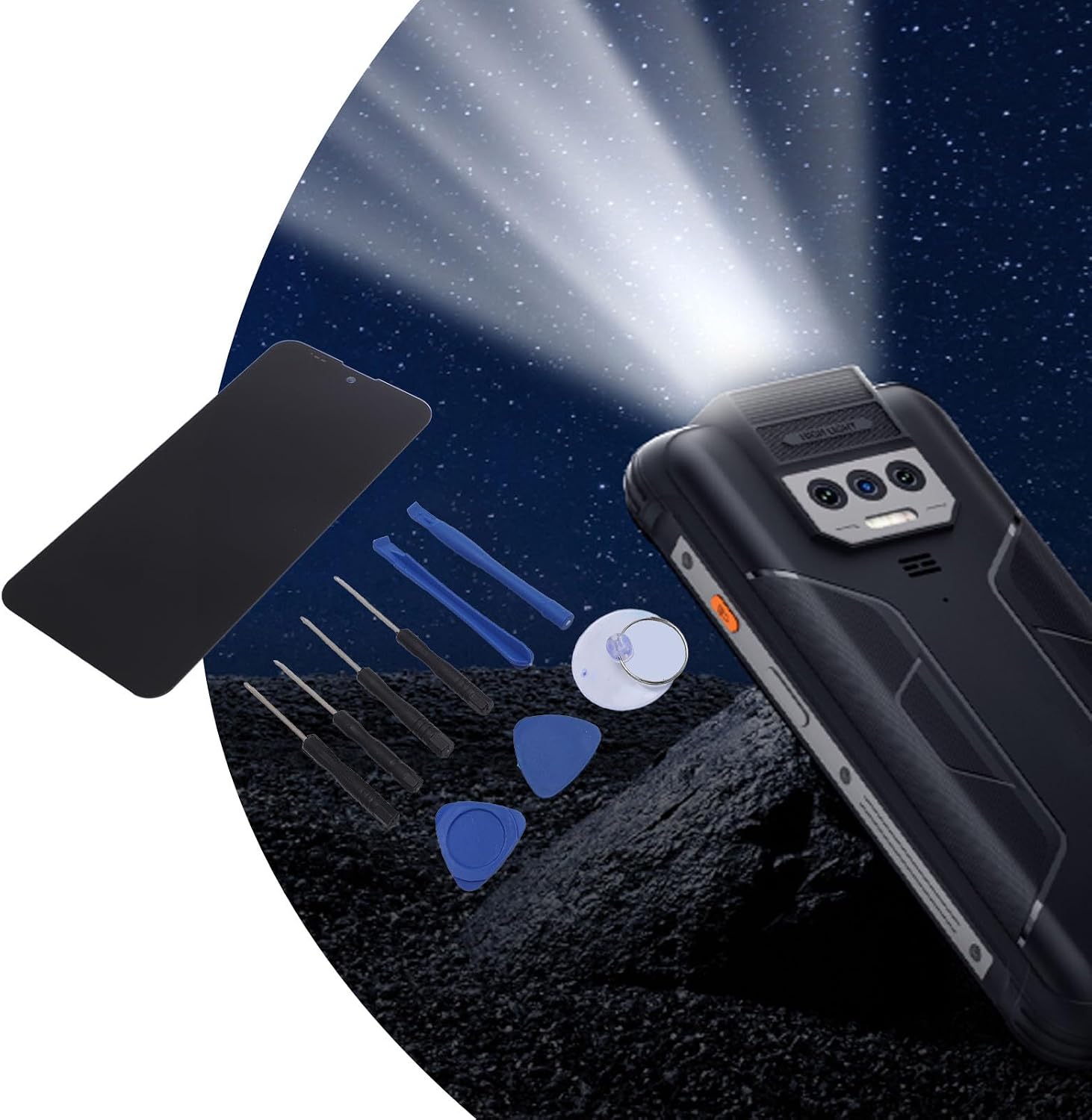 Phone TFT Screen Replacement for Kingkong 9, Touch Screen Digitizer Assembly with Repair Tools