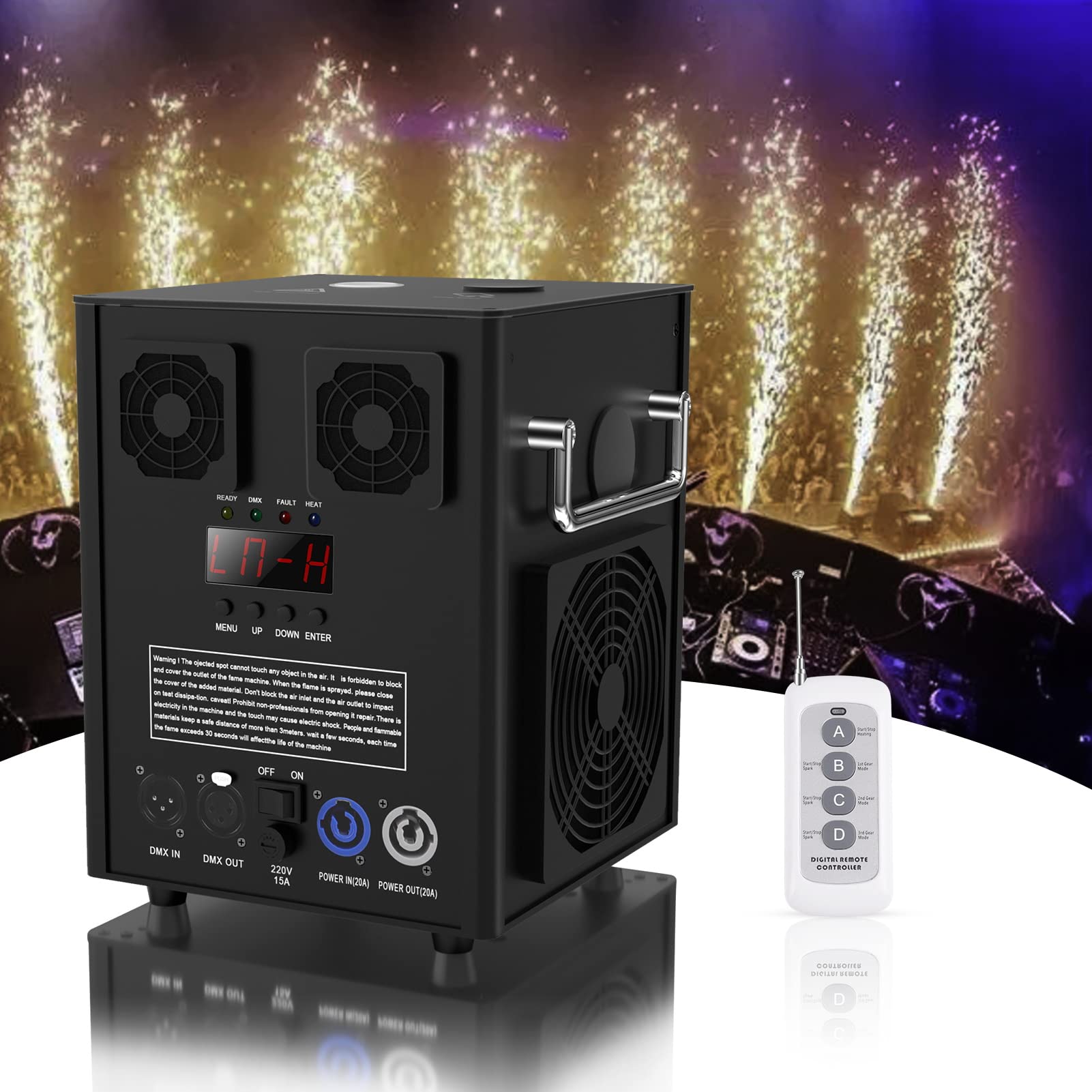 Macchina Pirotecnica A Freddo 530W Con Telecomando | Effetti Scenici Per Matrimoni, Feste, Eventi - Foto 9