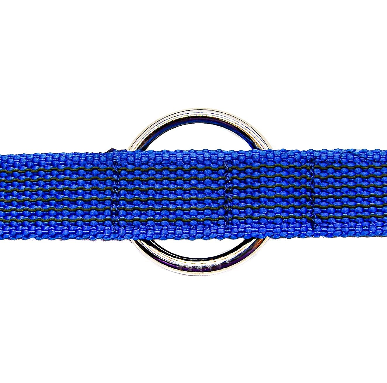 Dog Style Dreifach verstellbare Hundeleine gummiert 20 mm breit mit Sicherheitskarabiner 3 Meter Blau