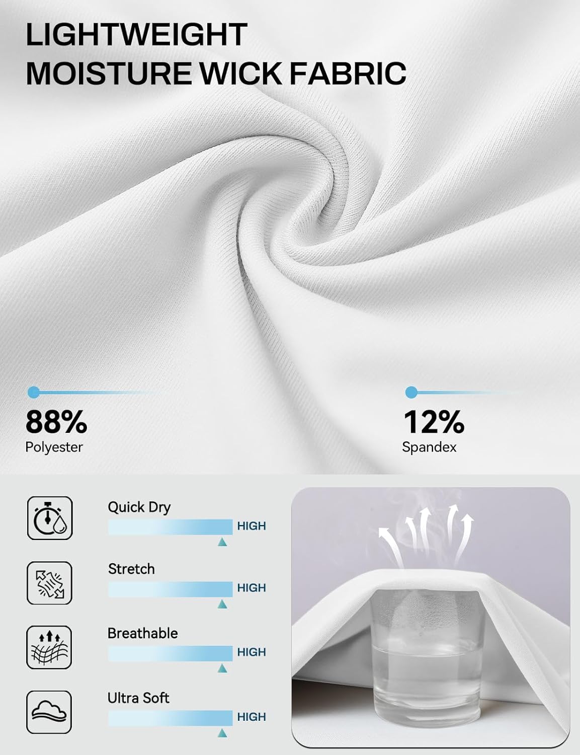 baleaf Women's Capri Pants Wide Leg with 4 Pockets Yoga Dress Capris High Waist Cropped Pants Loose Lounge Travel Summer - Image 6