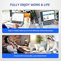 Vista 8 de Smof USB Bluetooth Audio Adapter for PS5, PS4,Switch,Mac. Compatible Bone Conduction Headsets Wireless Audio Transmitter Dongle with aptX Low