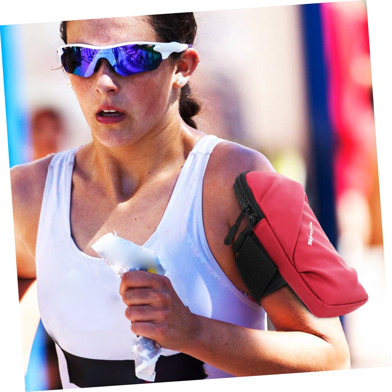 HEMOTON 4pezzi Brassard Sportivo Per Smartphone Borsa Da Braccio e Traspirante Per Jogging Ciclismo e Allenamento Adatto Tutti Modelli Di Telefono