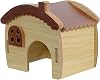 Small Animal Hideout House: Wooden Hamster Hut Shelter - Explore Maze Toy for Gerbil, Rat Families, Small Critters, Active Exercise Area and Practical Pet Living