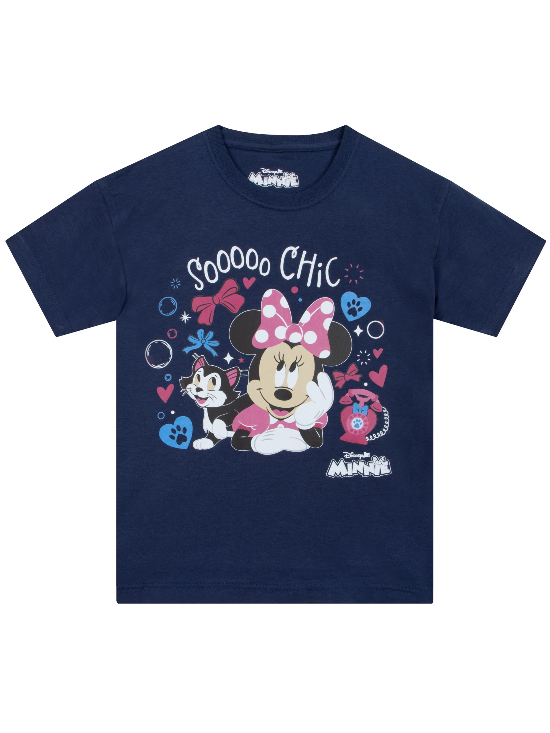 Disney Minnie Mouse T Shirt Mädchen, Tshirt Kinder und Mädchen Kleidung mit süßen Schleifen