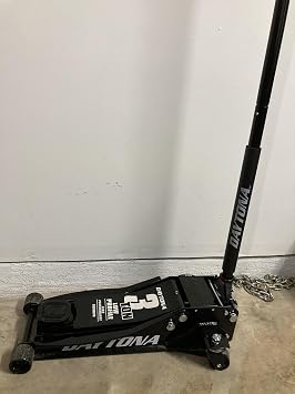 3 ton Steel Heavy Duty Low Profile Floor Jack with Rapid Pump - Black