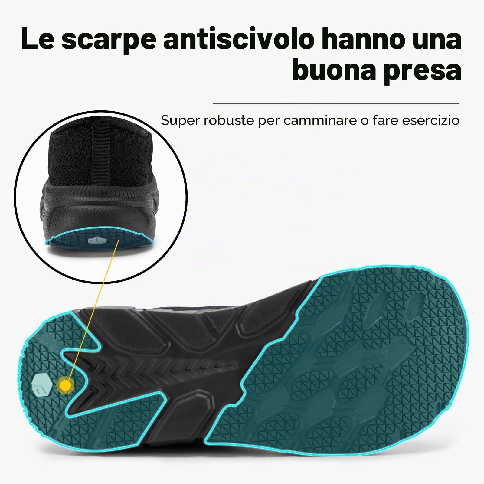 FitVille Scarpe Running Uomo Pianta Larga Sneaker Leggere Scarpe da Ginnastica da Corsa Traspiranti Jogging Scarpe Passeggio Larghe