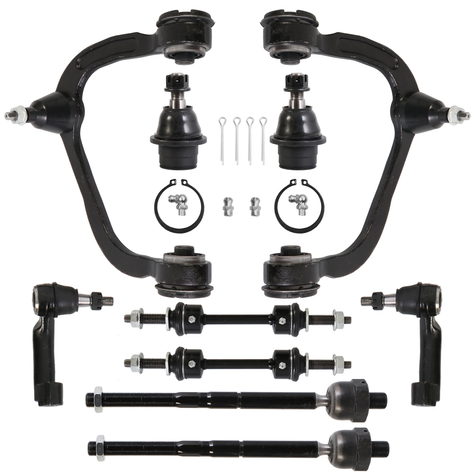 10PCS Front Suspension kit Upper Control Arm Ball Joint Assembly Compatible with 2009-2014 Ford F150-Not for Raptor Models