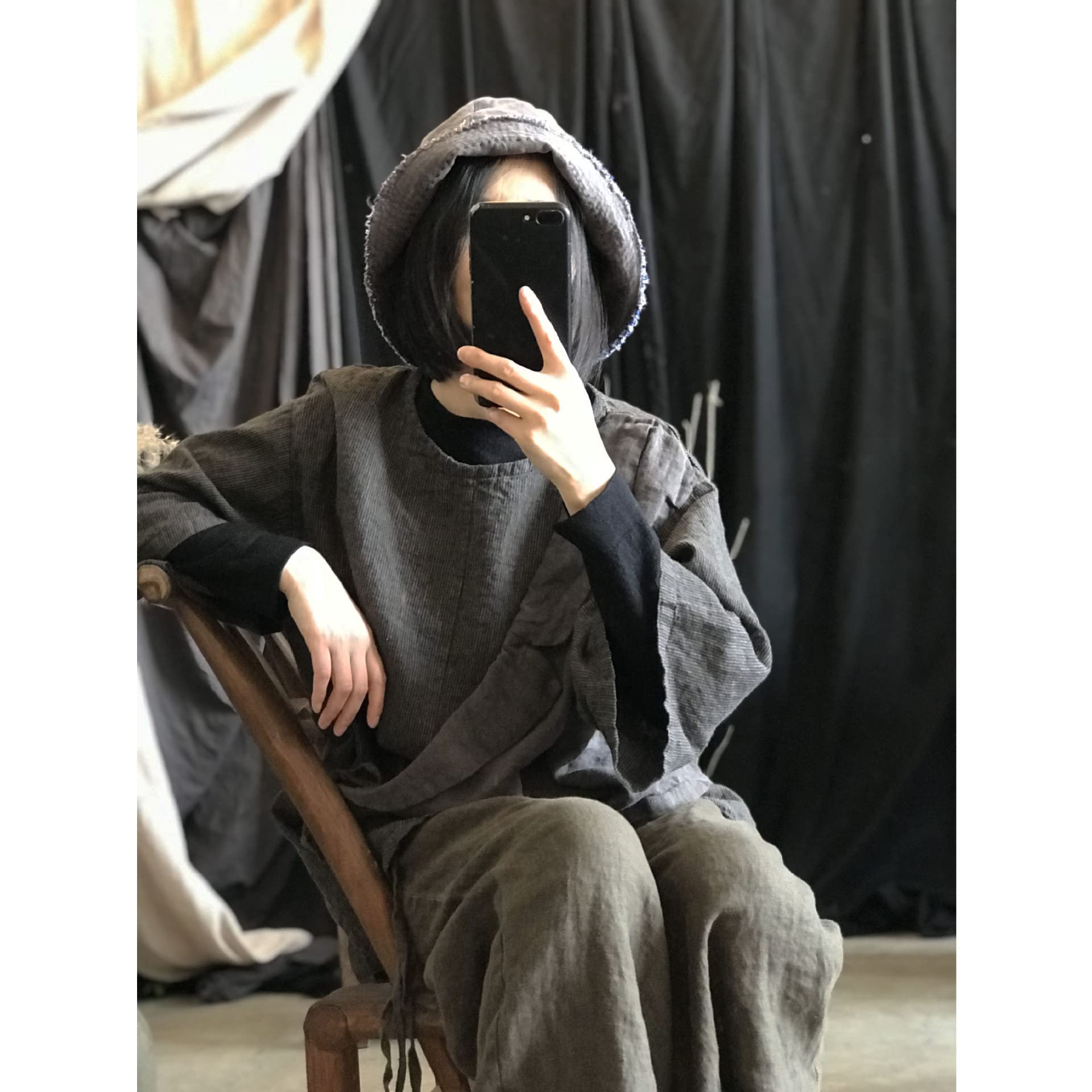 NFYM Sombrero de verano para 4 estaciones, para viajes, playa, para mujeres, hombres, unisex, de lino, transpirable, plegable, sombrero de pescador al aire libre, Gris, Talla única