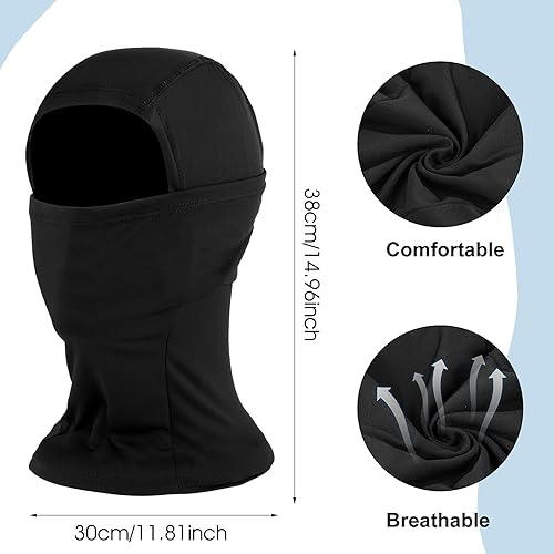 Miniatura 2 de Pasamontañas para clima frío, máscara de esquí para hombres, polaina de cuello resistente al viento, calentador de cuello de invierno, bufanda para