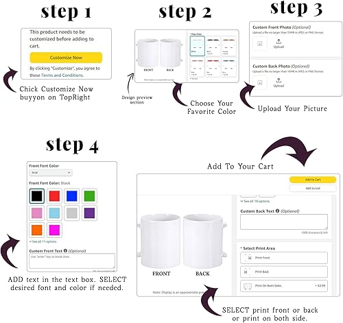 Miniatura 7 de Taza de café personalizada, taza personalizada, diseña tu propia taza con nombre y logotipo, texto fotográfico, tazas personalizadas en ambos lados