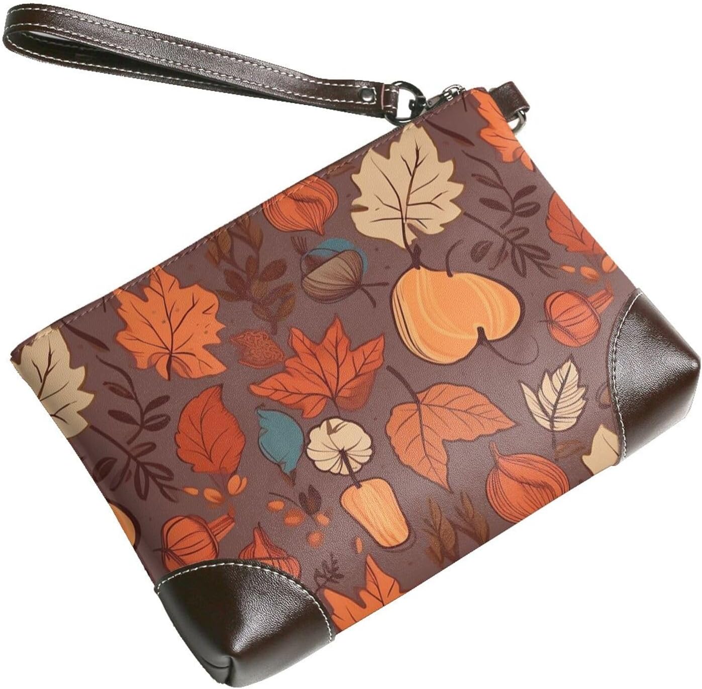Leather Wristlet Wallet Clutch Purses For Women Ultra-Slim Ladies Handbags Credit Card Holder Fall Wallet Purses Cell Phone Pouch Bag For Party And Prom, Beach Bag