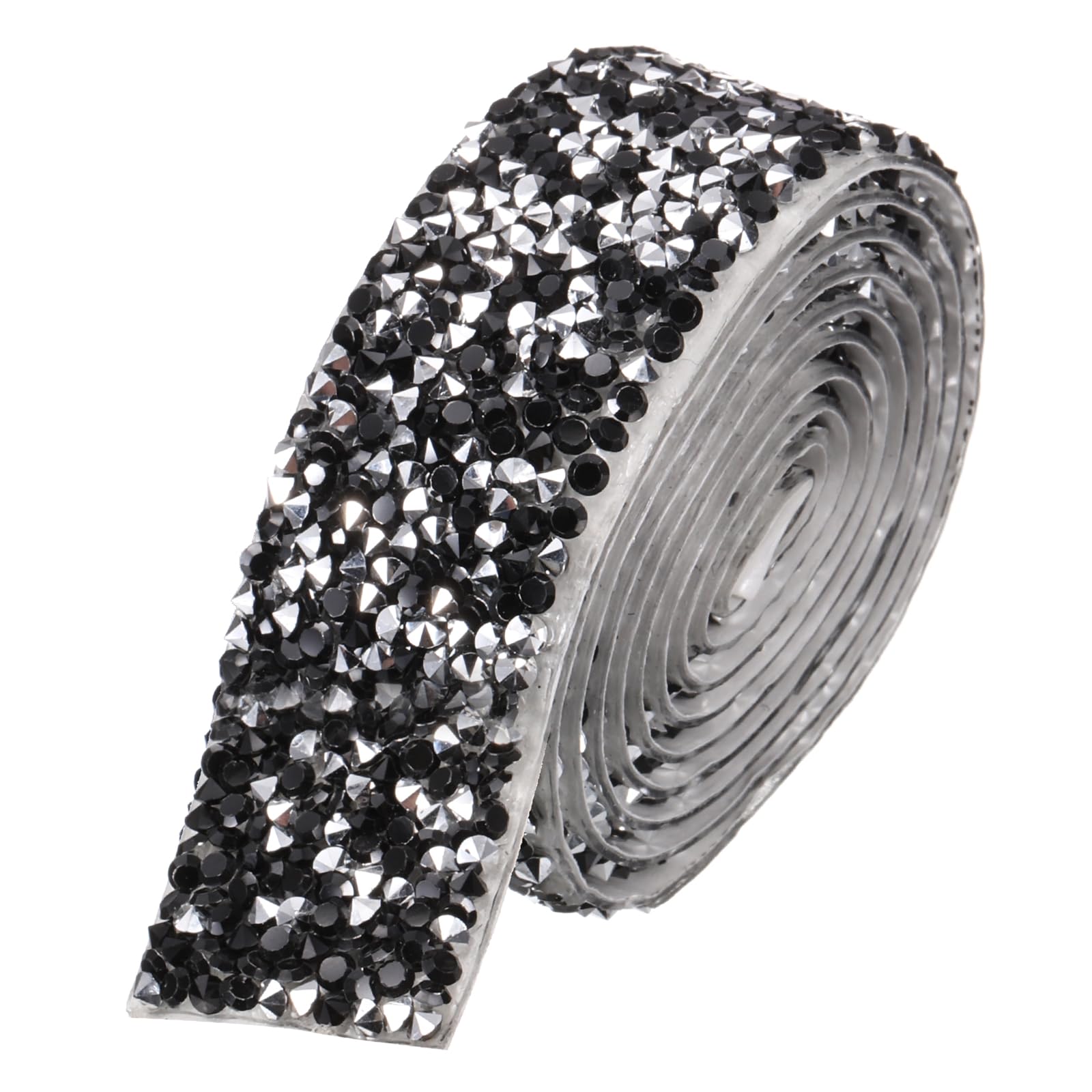 uxcell Crystal Rhinestone Ribbon, 1 Yard x 1 Inch Self-Adhesive Rhinestone Sticker Ribbon Banding Belt Wrap for Wedding Cakes Birthday Decorations