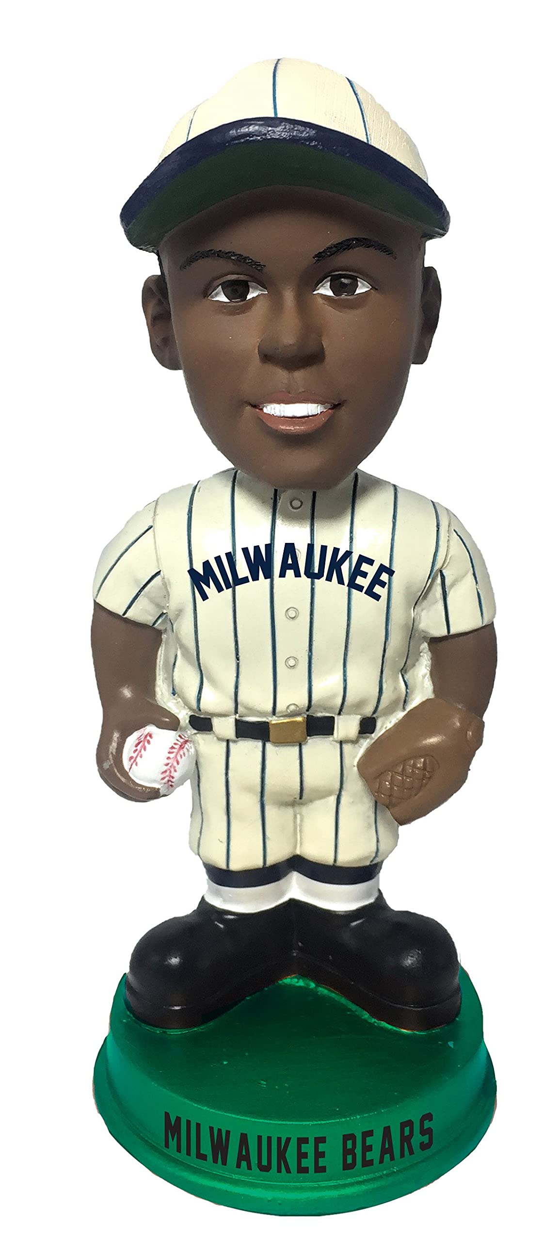 Milwaukee Bears Vintage Green Base Bobblehead Negro Leagues