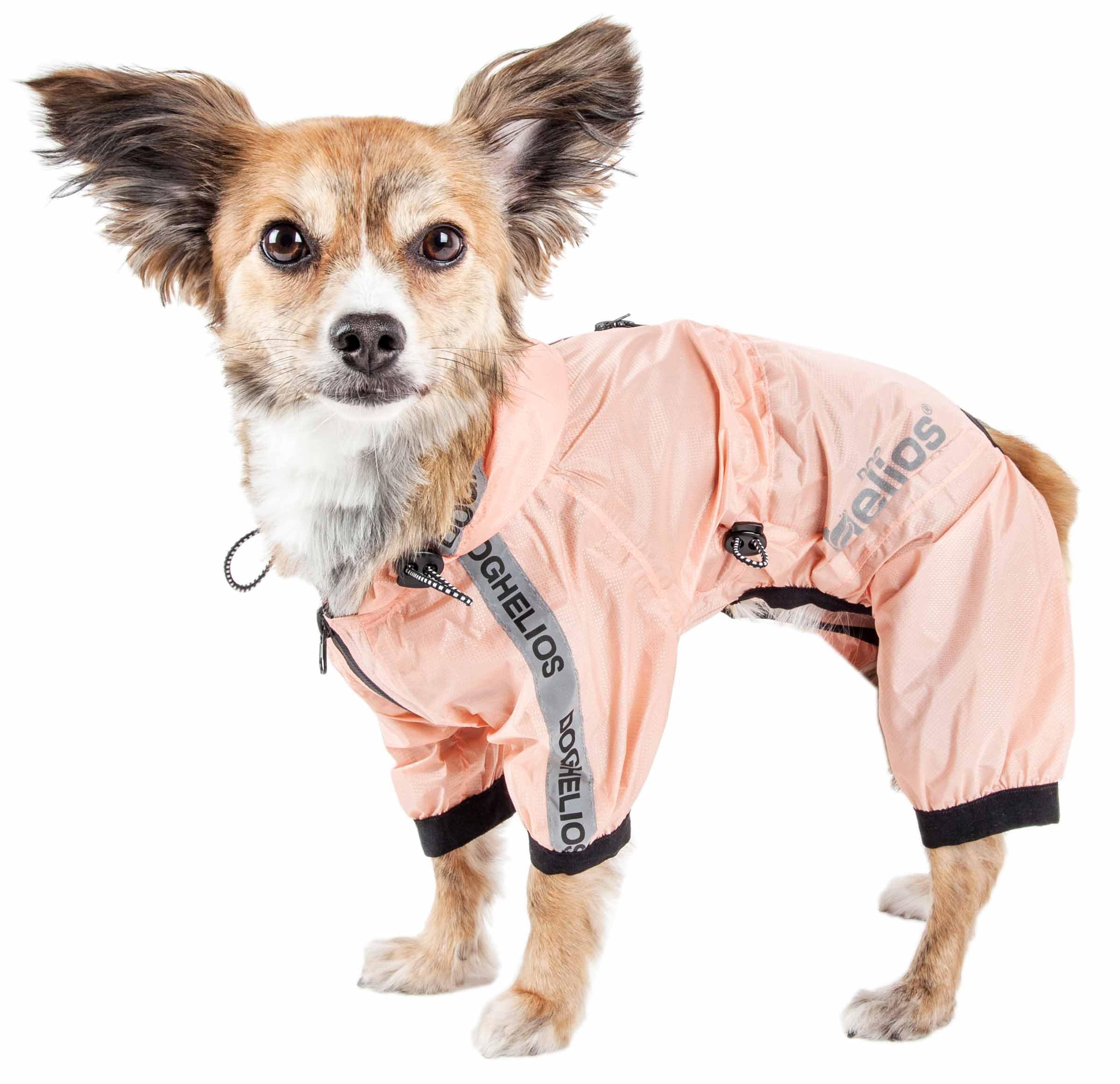 Dog Helios Hunde-Regenmantel Torrential Shield, wasserdicht, mehrfach verstellbar, Ganzkörper-Regenjacke