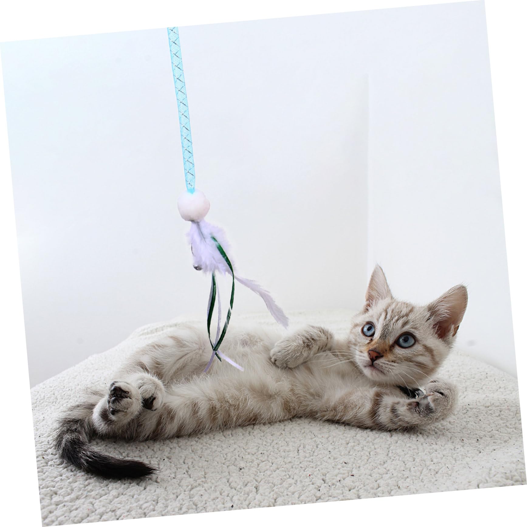 Toddmomy 9pièces Jouets Interactifs pour Chats Jouet De Noël avec Cataire Et Cloche Teaser pour Chat Amusant Et Festif