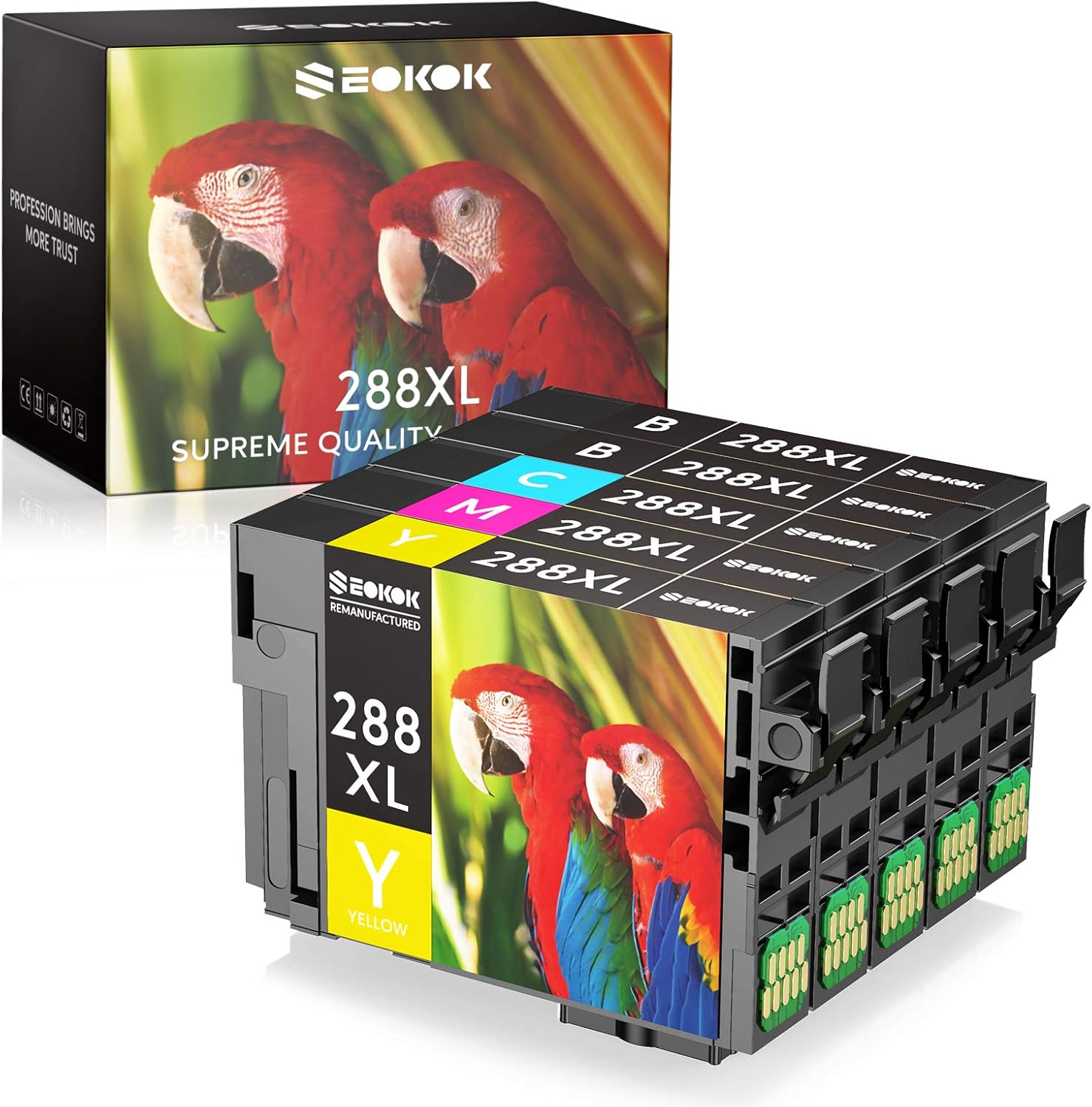 Buy Seokok Remanufactured Ink Cartridge Replacement For Epson 288 288xl T288 T288xl Used With Epson Xp 330 Xp 340 Xp 430 Xp 434 Xp 440 Xp 446 Printers 5 Pack For Epson Ink 288xl Color Combo Pack Online In