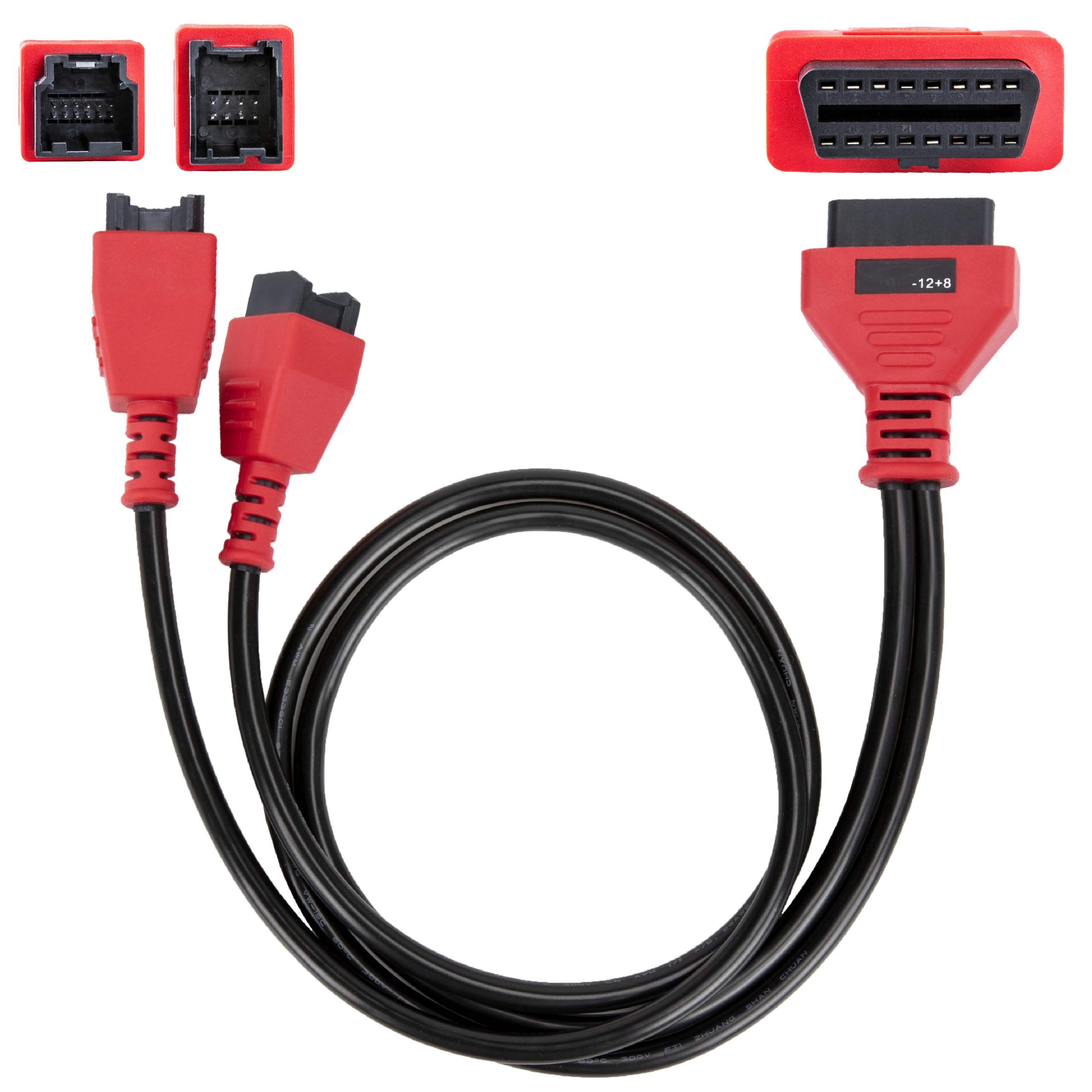 12+8 Pin Connector to OBD2 Adapter, 2.6FT Secutiry Gateway Bypass Cable, 12+8 Cable Suitable for Chrysler SGW Equipped FCA Vehicles for Diagnostic, Fit for Scanners MK808 MK808S MX808 MS906 Pro MS908S-image-5