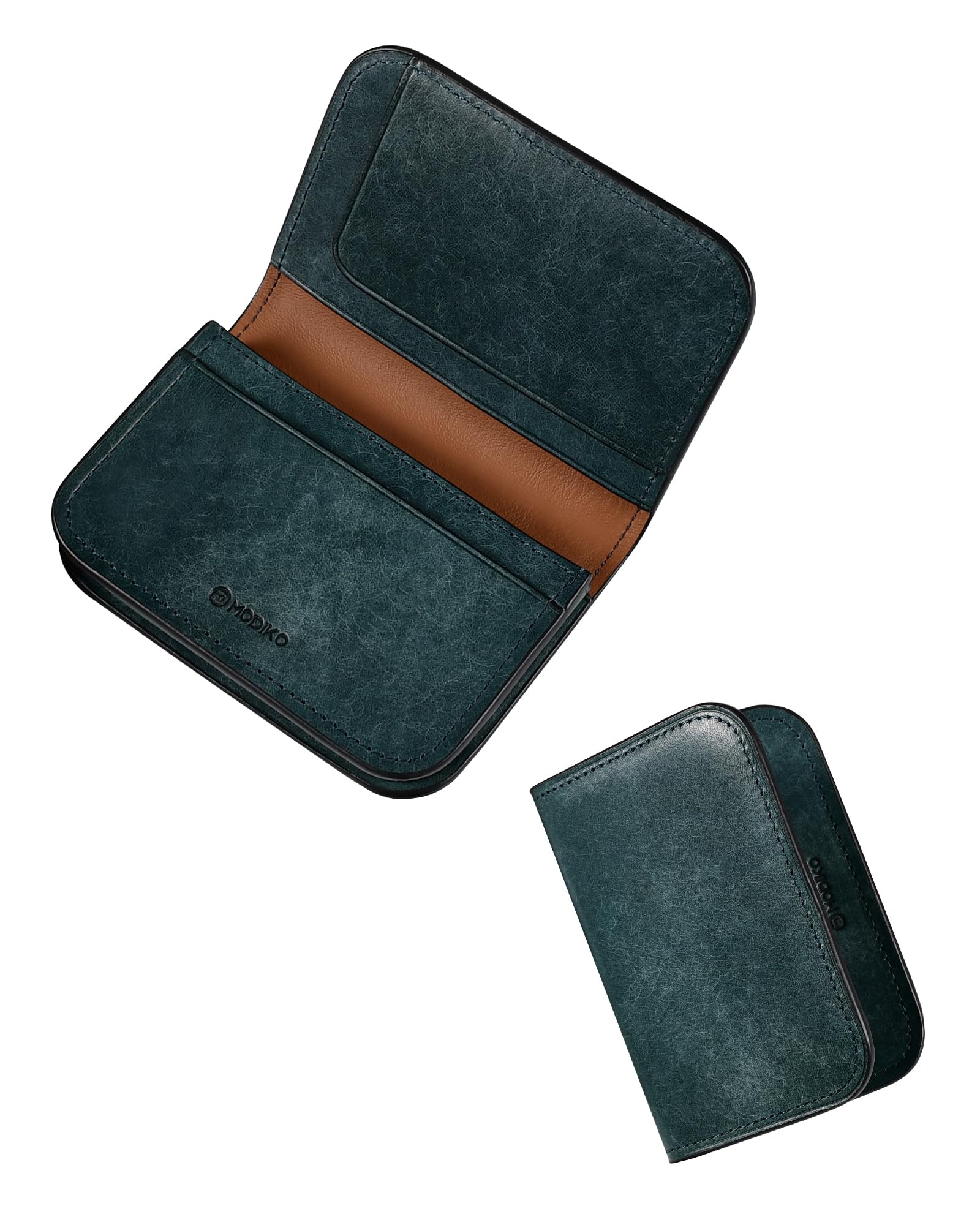 Business Card Holder, Men's, Genuine Tochigi Leather, Pueblo Leather, Business Card Case, Large Capacity, 40 Cards, Simple, Won't Break Business Cards, Business, Job Hunting, navy blue