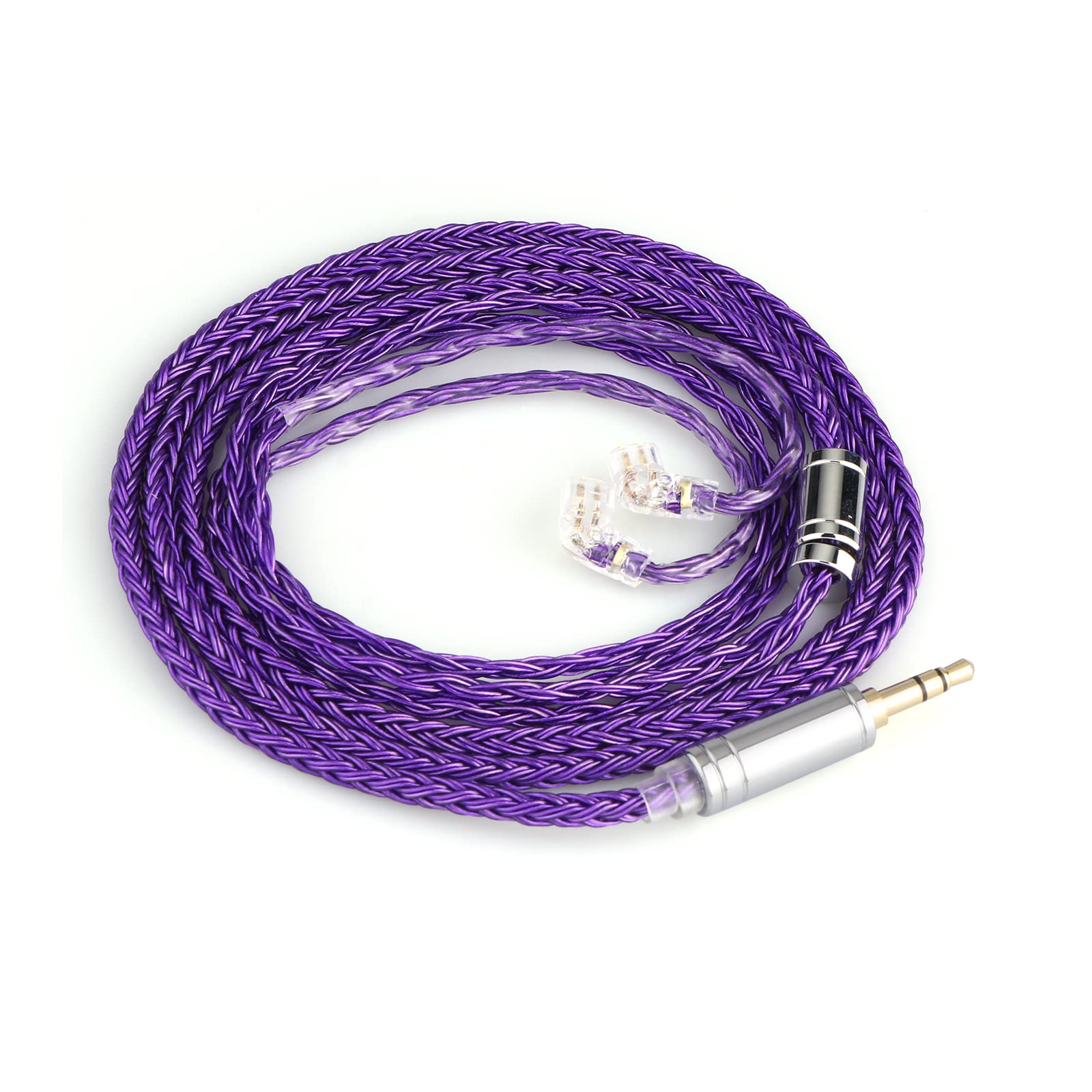 Tripowin Zonie 16 Core Silver Plated Cable SPC Earphone Cable (Recessed 2pin-3.5mm, Zonie, Violet)-image-31
