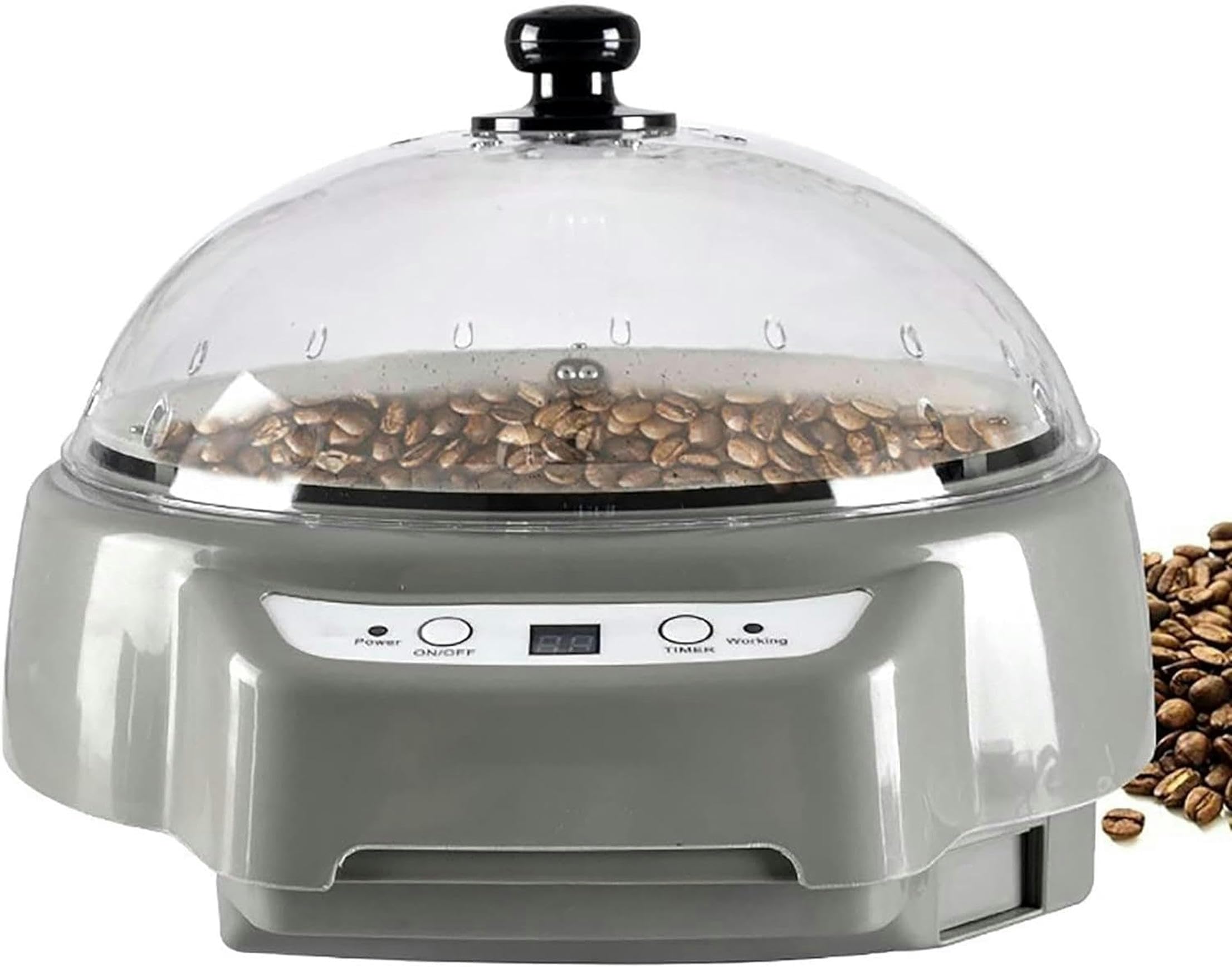 Toretore di Chicco di caffè Elettrico - 300 G di capacità, Torrente con Regolazione Automatica della Temperatura - Tempo da 1 A 60 Minuti, Torretore - Popcorn di Arachidi E Anacardi