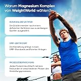 Magnesium Glycinate 4-in-1 Complex - 400mg Elemental Magnesium - 180 Vegan Capsules (3 Months Supply) - 1700mg as Citrate, Bisglycinate, Taurate & Malate - Added 90mg Leucine - Made in the UK - 9